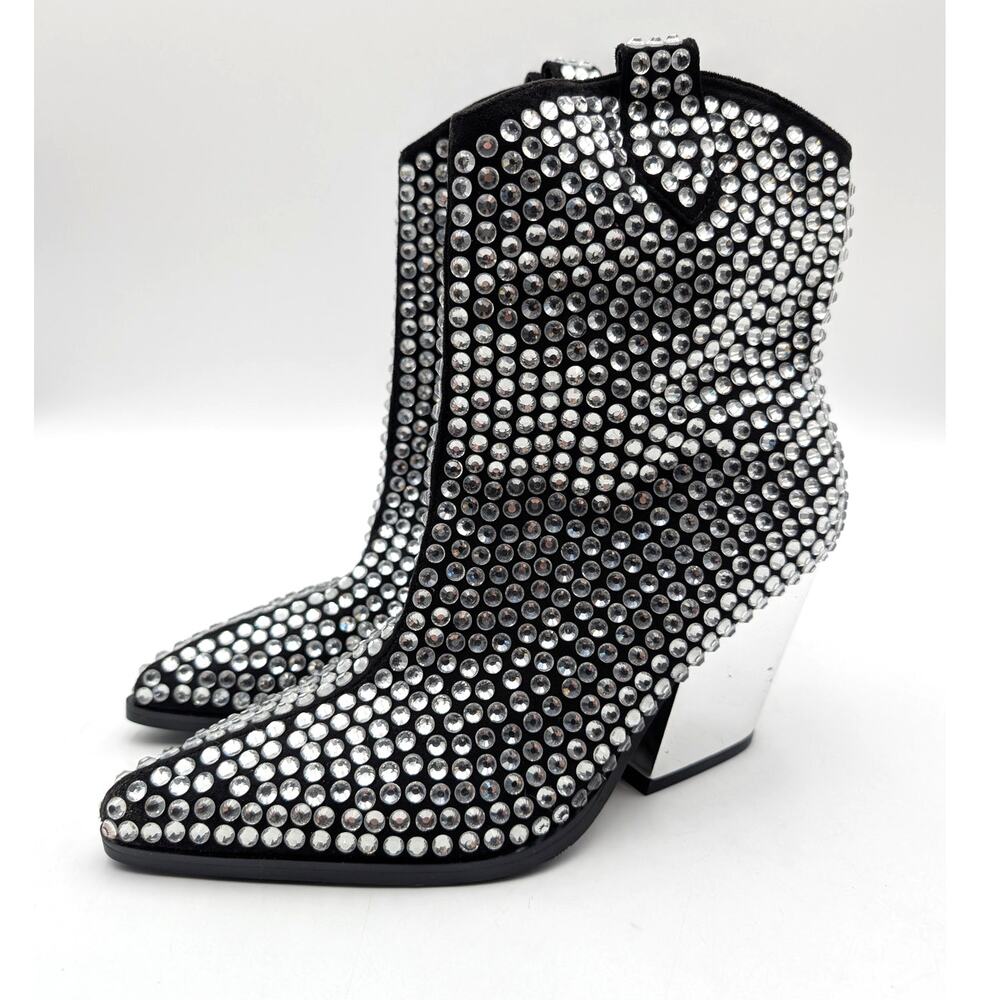Azalea Wang Actionlite Pointed Toe Ankle Bootie Women's Black Size US6 EU36.5